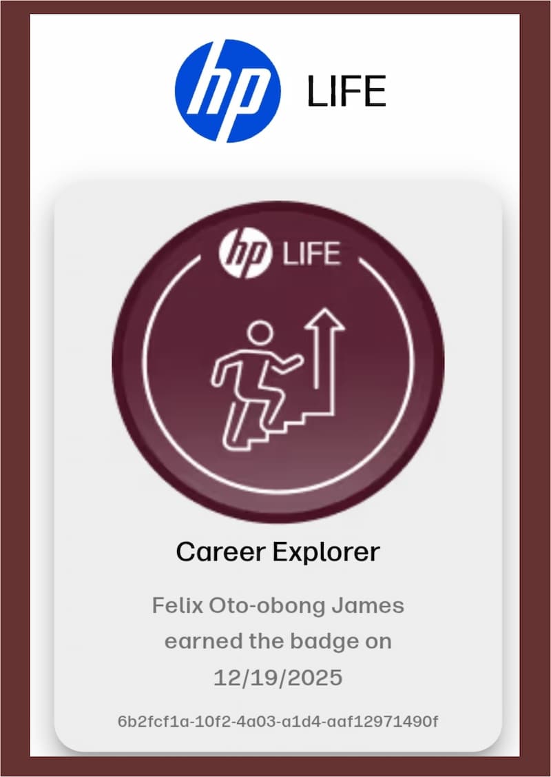 HP LIFE Certificate